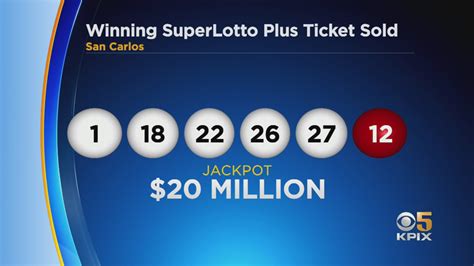 See how to play, ticket cost and game schedule. . Superlotto winning numbers